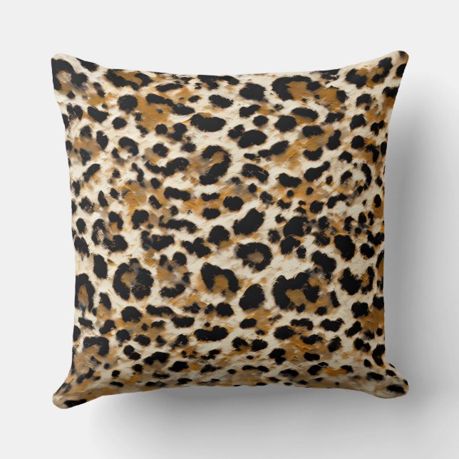 Coussin Leopard peint (Verso)