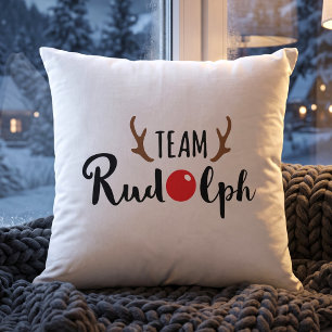 Coussin L'équipe Rudolph - Vacances du renne au nez rouge
