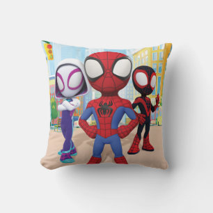 Coussin L'équipe Spidey en ville