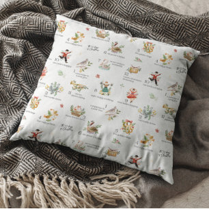 Coussin Les 12 jours de Noël   Vacances