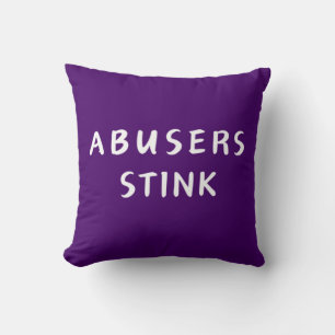 Coussin Les abuseurs puent