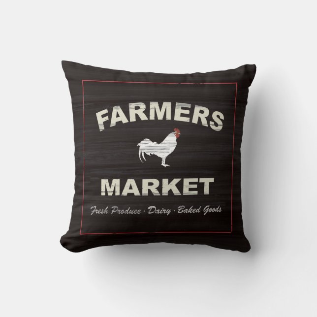 Coussin Les agriculteurs lancent le décor rustique de (Recto)