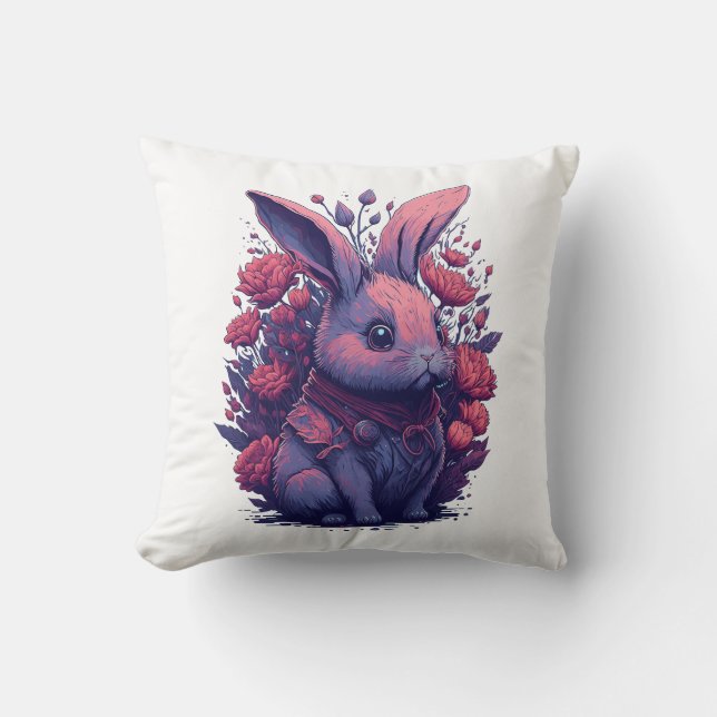 Coussin Les amateurs de lapin Cadeau (Recto)