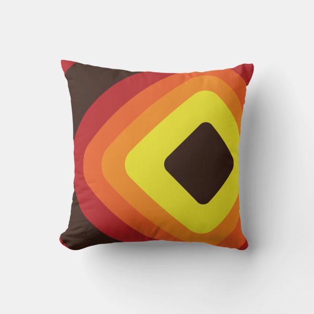 Coussin les années 70 rétro (Recto)