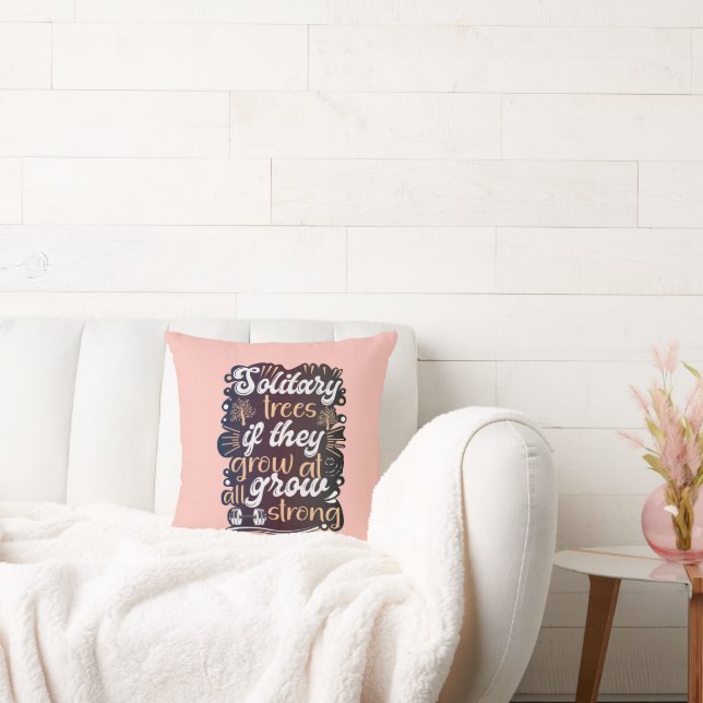 Coussin Les arbres solitaires, s'ils poussent, deviennent  (Canapé)