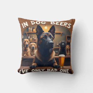 Coussin Les bières de chien jettent l'oreiller