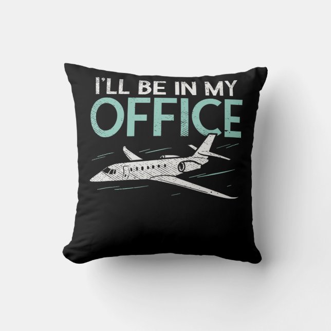 Coussin Les Cadeaux Pilotes De L'Aviation Amusant Je Suis  (Recto)