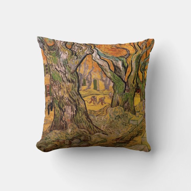 Coussin Les Cantonnniers par Vincent van Gogh (Recto)