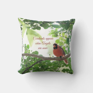 Coussin Les cardinaux apparaissent quand les anges sont pr