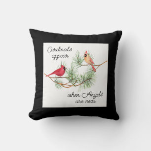 Coussin Les cardinaux apparaissent quand les anges sont pr
