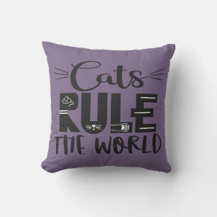 Coussin Les chats dominent le monde des chuchotements à la