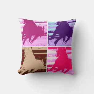 Coussin Les chevaux galopants