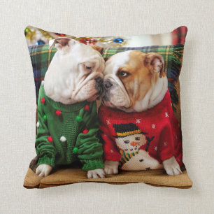 Coussin Les chiens errants de Noël