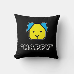 Coussin « Les chiens nous rendent heureux – Design avec un