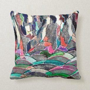 Coussin Les collines et les montagnes soustraient le