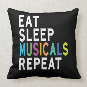 Coussin Les comédies musicales du sommeil se répètent, 