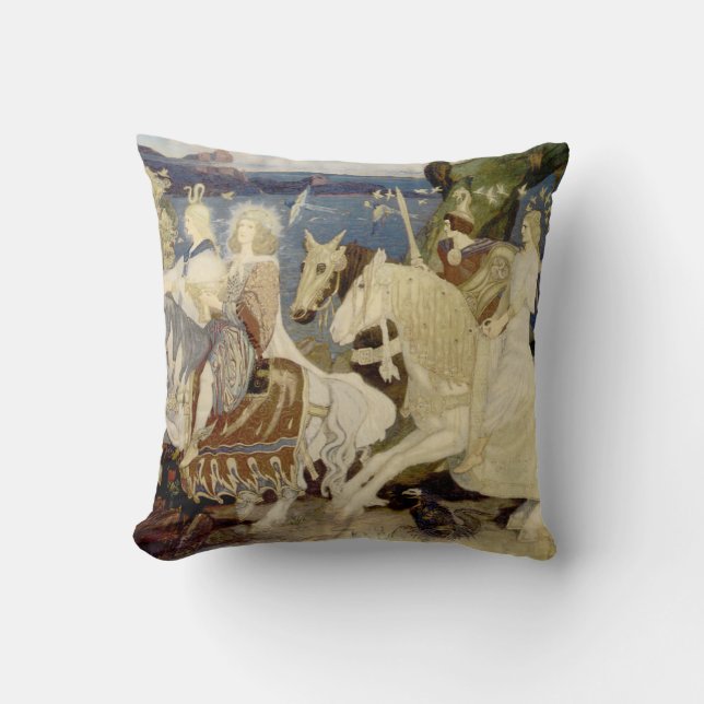 Coussin Les cyclistes de Sidhe (Recto)
