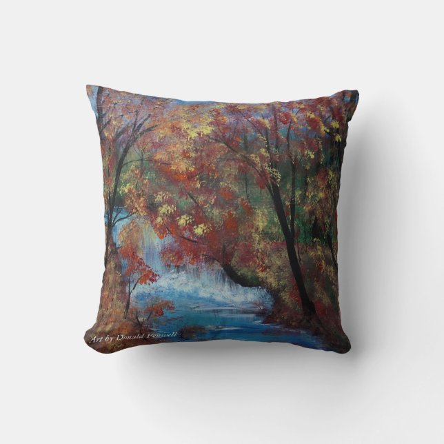 Coussin les écoulements de rivière (Recto)