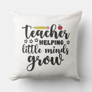 Coussin Les enseignants aident les petits esprits à grandi