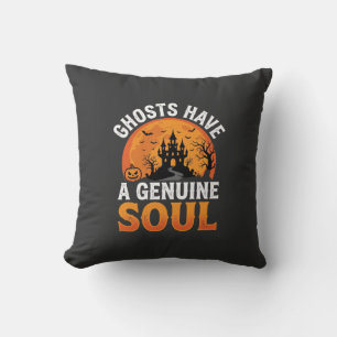 Coussin Les fantômes d'Halloween ont un design d'âme authe