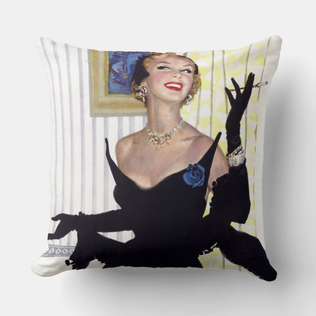Coussin Les femmes intelligentes sont dangereuses aussi (Recto)