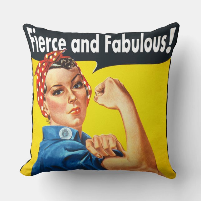 Coussin Les femmes sont fières et fabuleuses (Recto)