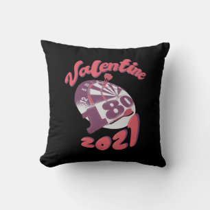 Coussin Les fléchettes sont ma Saint-Valentin 2021