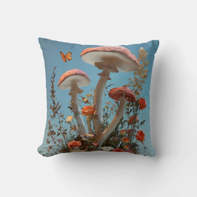 Coussin Les fleurs magiques, les roses et les (Recto)