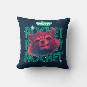 Coussin Les Gardiens de la Galaxy Rocket Face Graphic