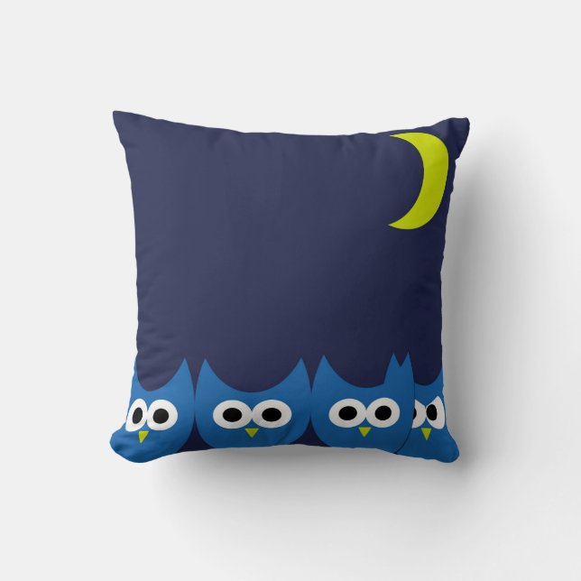 Coussin Les hiboux (Recto)
