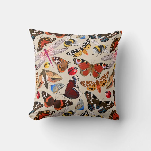 Coussin Les insectes et les insectes impriment carreaux (Recto)