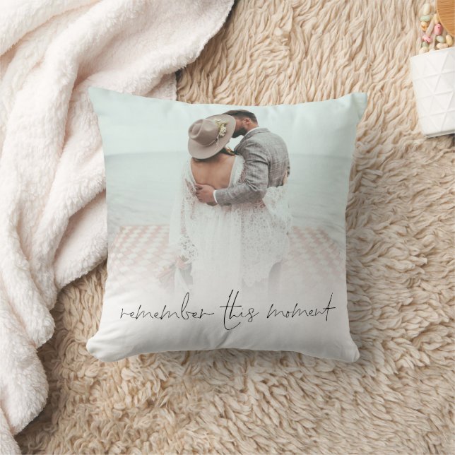 Coussin Les jeunes mariés se souviennent de ce moment de s (Couverture)