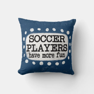 Coussin Les Joueurs De Football Ont Plus Amusants Jeu D'Or