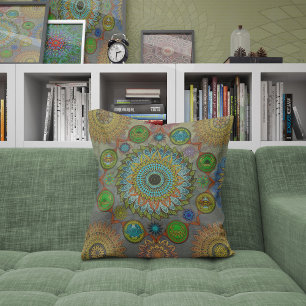 Coussin Les lois de la Brachyura symbolique art mandala