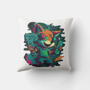 Coussin Les loups jouent à des jeux