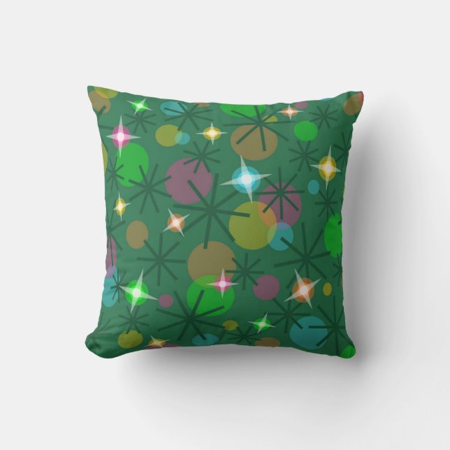 Coussin Les lumières de Noël lancent l'oreiller (Recto)