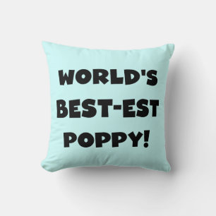 Coussin Les meilleurs cadeaux de coquelicot du monde de Bl