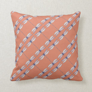 Coussin Les merveilleuses libellules répétées sur Terra