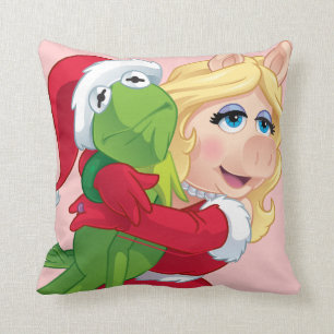 Coussin Les Muppets  Kermit et Miss Piggy Christmas