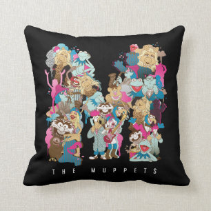 Coussin Les Muppets  Monogramme des Muppets