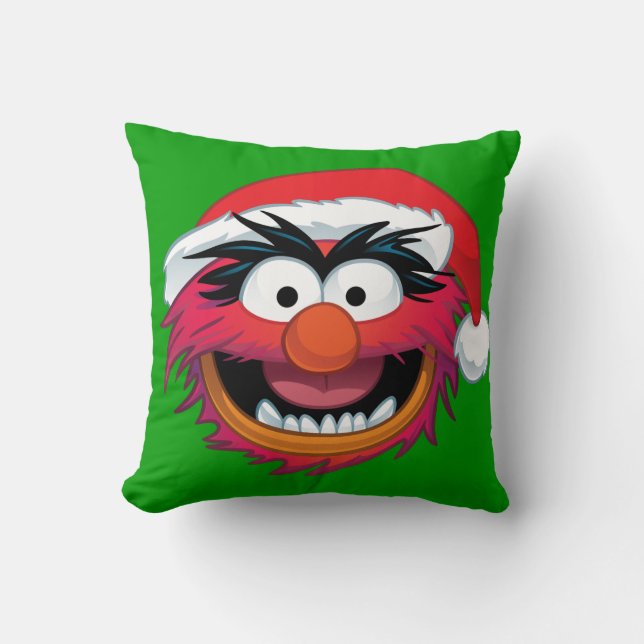 Coussin Les Muppets| Visage animal de Noël (Recto)