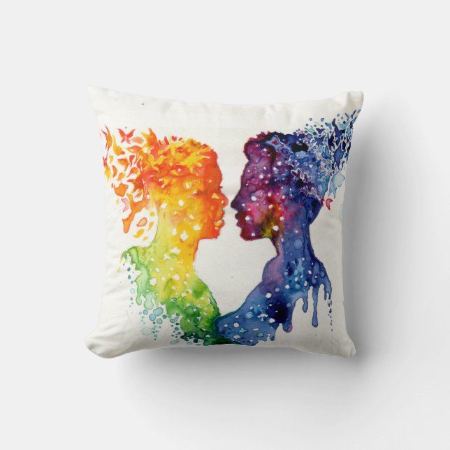 Coussin Les papillons de l'amour (Recto)