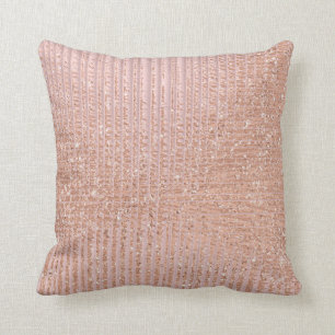 Coussin Les parties scintillantes urbaines d'or rose de
