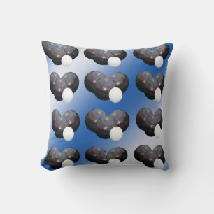 Coussin Les Pelouses Bleues Et Blanches,