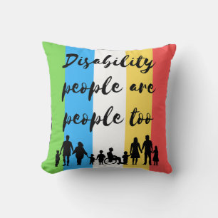 Coussin les personnes handicapées sont aussi des personnes