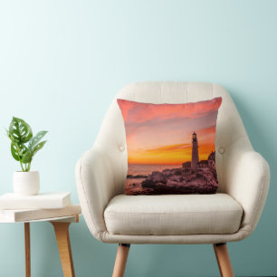 Coussin Les phares Portland Head Cape Elizabeth Maine