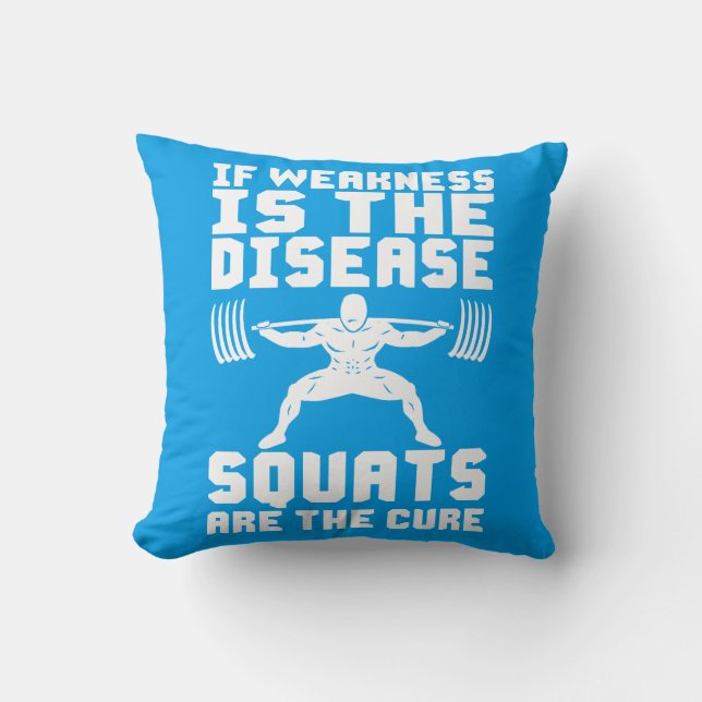 Coussin LES PLAQUES SONT LA GUÉRISON - Exercice Motivation (Recto)