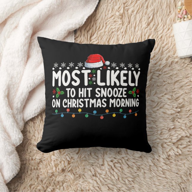 Coussin Les Plus Susceptibles De Toucher Snooze Le Matin D (Couverture)
