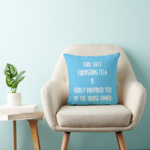Coussin Les propriétaires de maison plaisantent humour mai