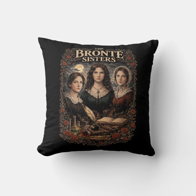 Coussin Les Sœurs Brontë (Recto)